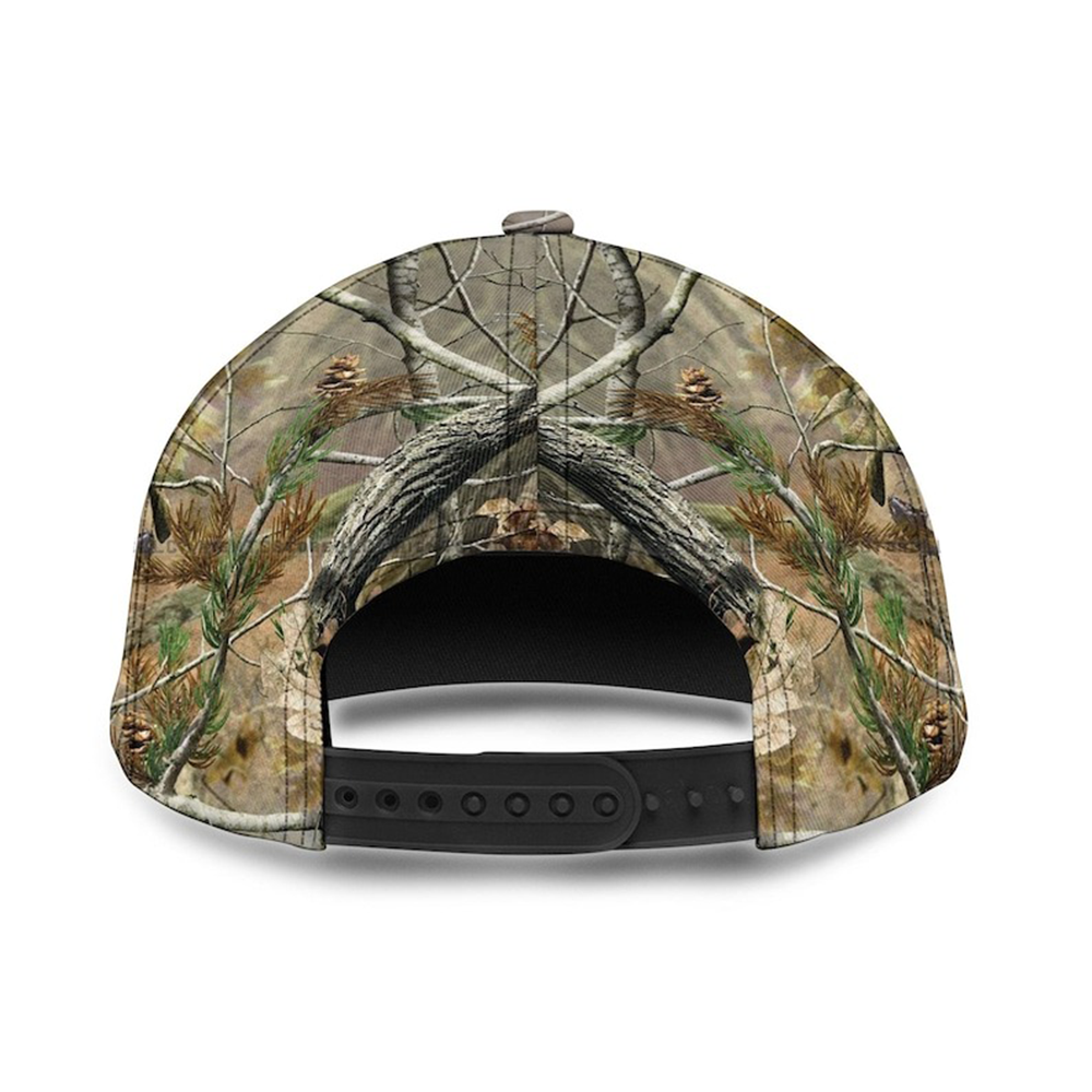 Personalized Deer Hunting Hat – Custom Name Camo Baseball Cap for Men, Hunter Gift USA